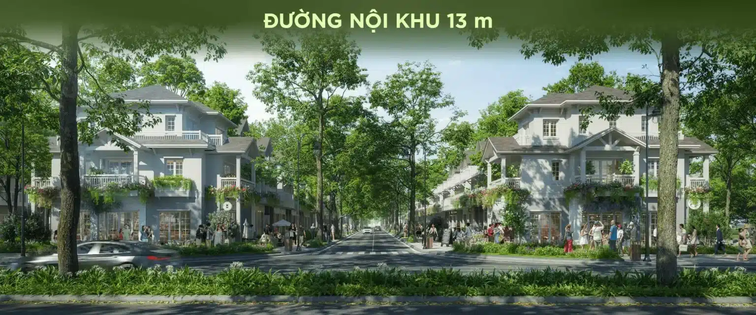 Đường nội khu rộng 13m