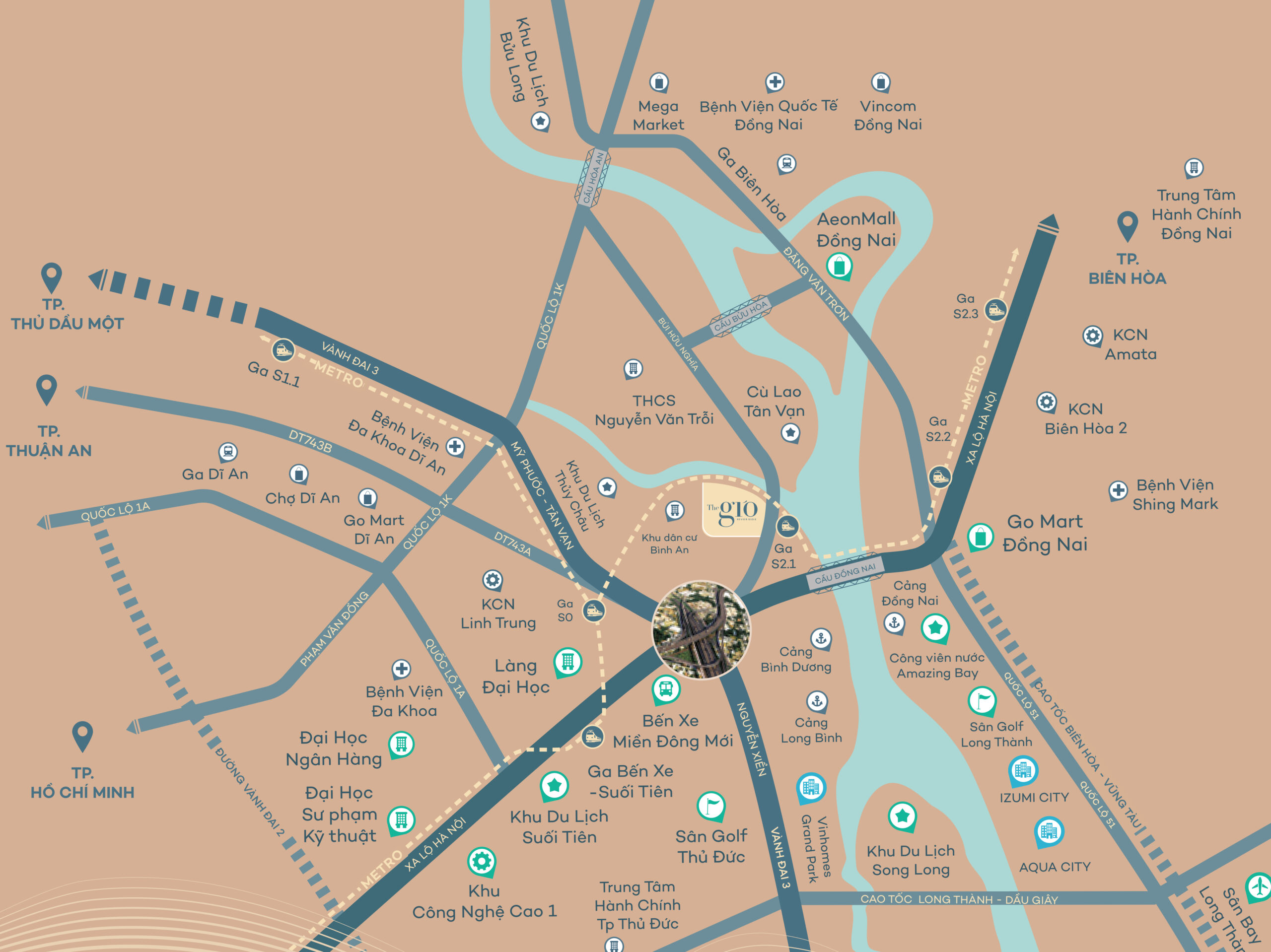 Vị trí dự án Căn hộ The Gió